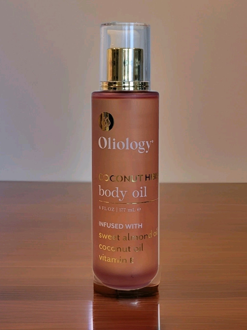Oliology Coconut Hibiscus Body Oil w Sweet Almond Coconut Oils & Vitamin E 177ml