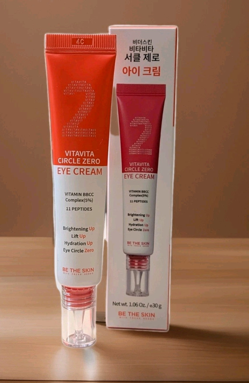 BE THE SKIN Vitavita Circle Zero Eye Cream 1.05oz / 30g K-Beauty