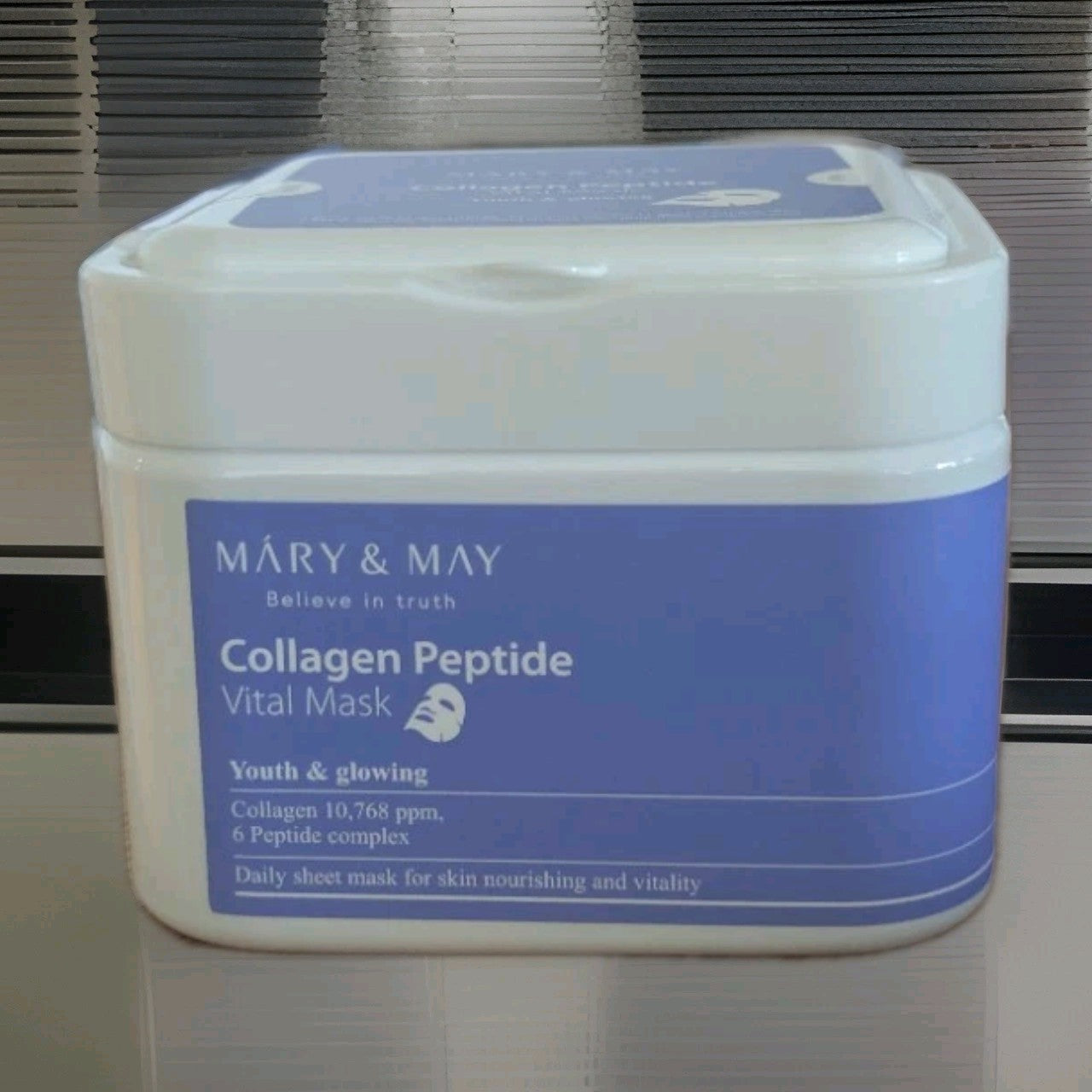 MARY & MAY Cica Collagen Peptide Vital Mask Pack (30 sheets)