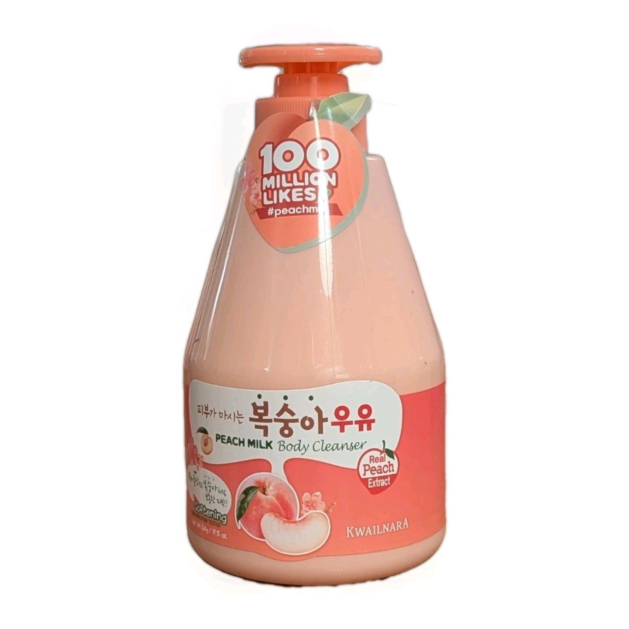 Korean K-Beauty Kwailnara Peach Milk Scented Body Cleanser