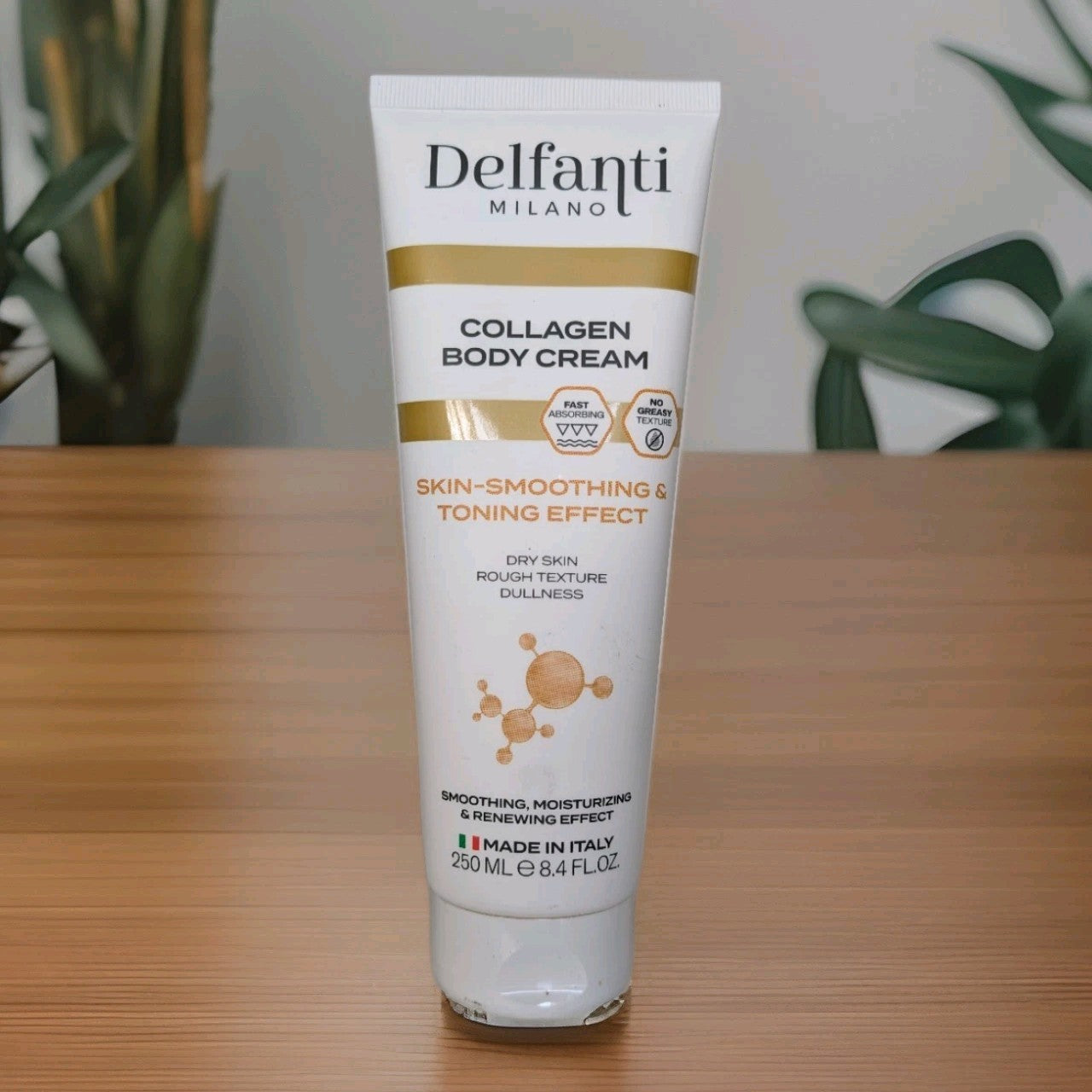 Delfanti Milano Collagen body Cream 250ml, Skin-Smoothing & Toning Effect